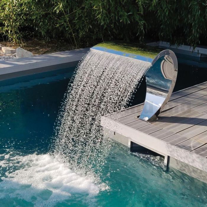 Cascadă pentru piscine Waincris din inox - Lățime 500 mm