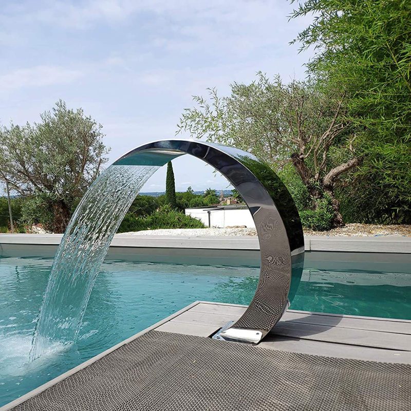 Cascadă Waincris Piscine Mini din inox - Lățime 350 mm