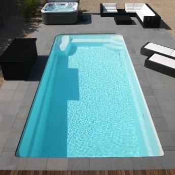 Piscină din fibră de sticlă - Aquacris SM - 600x290,5x150 cm