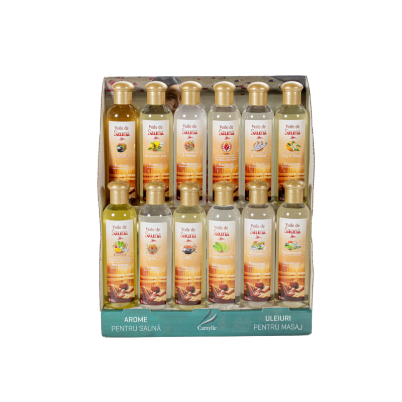 Display prezentare + arome pentru saună CAMYLLE