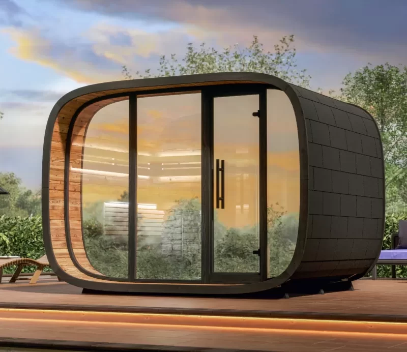 Sauna de exterior - Round Cube Double