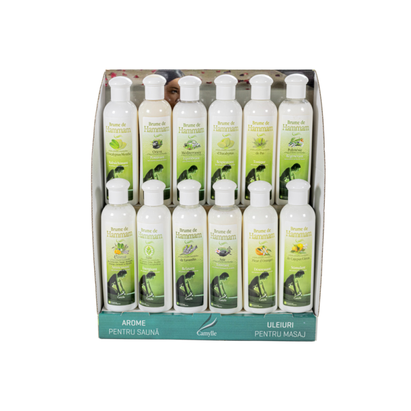 Display prezentare + arome pentru hammam CAMYLLE