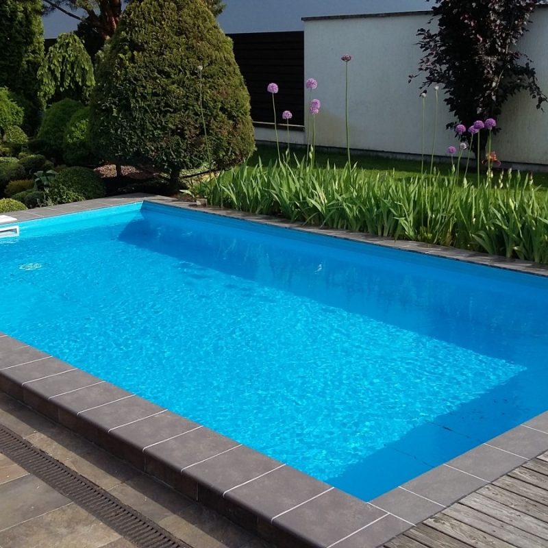 Piscină din cofraje de polistiren - 10x4x1,5m cu liner PVC armat