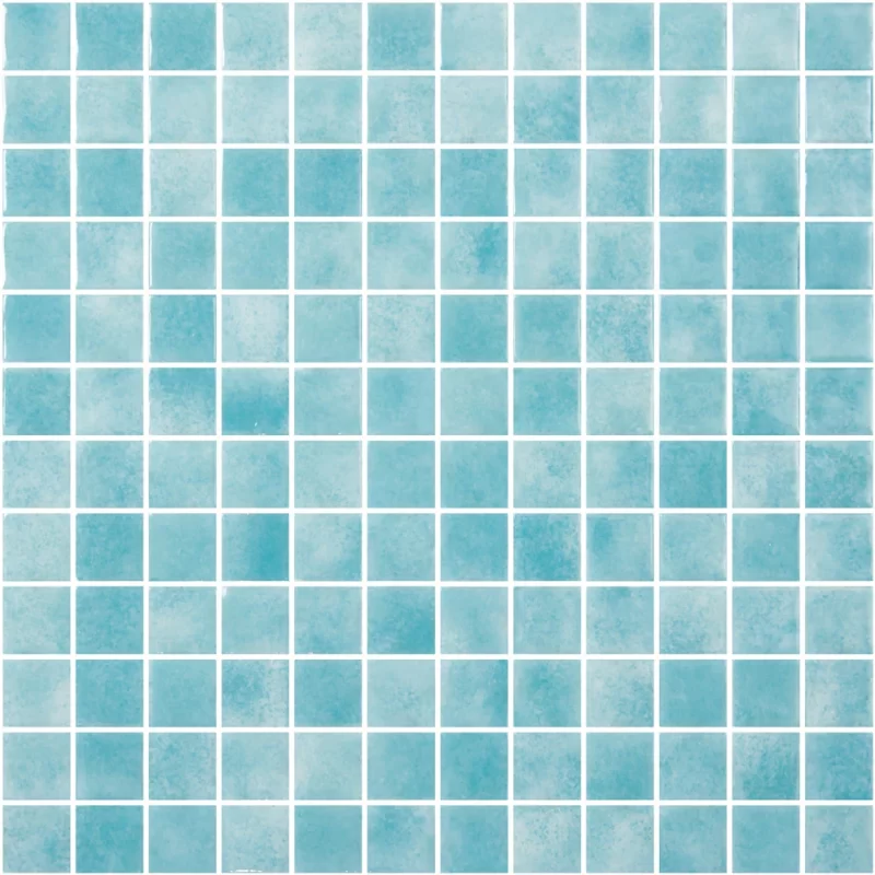 Mozaic de sticla piscine ONIX NIEVE Azul Aguamarina