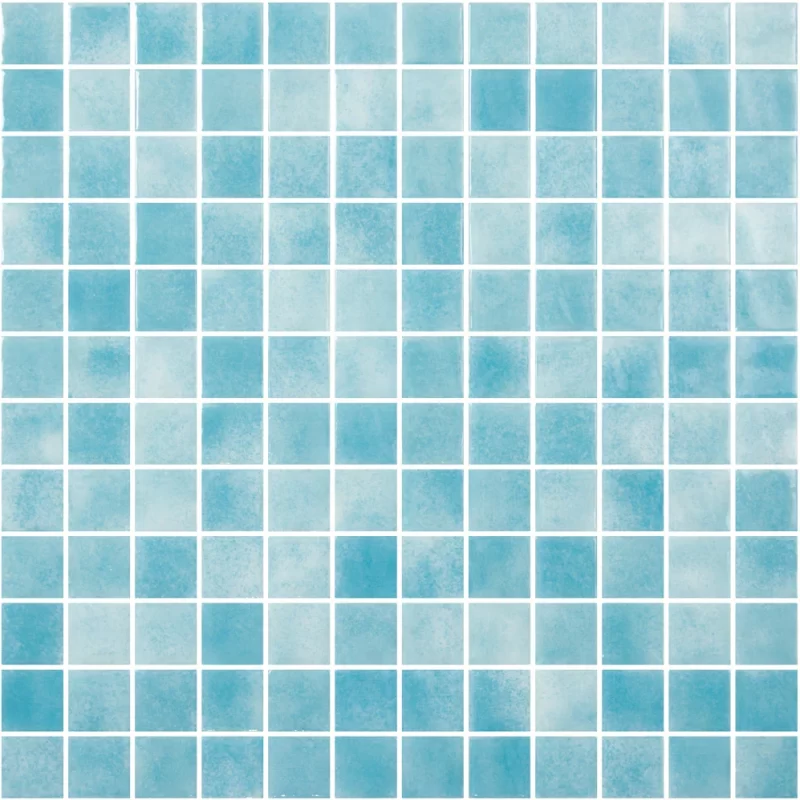 Mozaic de sticla piscine ONIX NIEVE Azul Claro