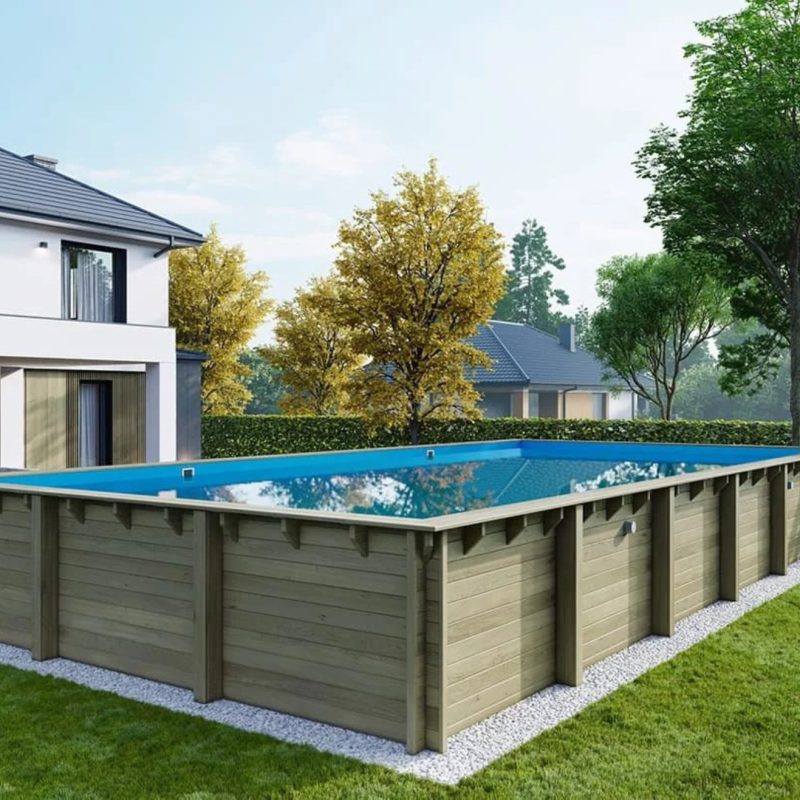 Piscine de lemn dreptunghiulare