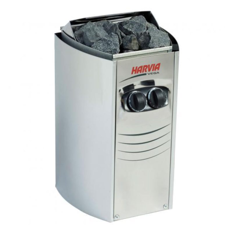Soba sauna Harvia Vega Compact BC35 Inox, 3,5kW, cu comanda incorporata