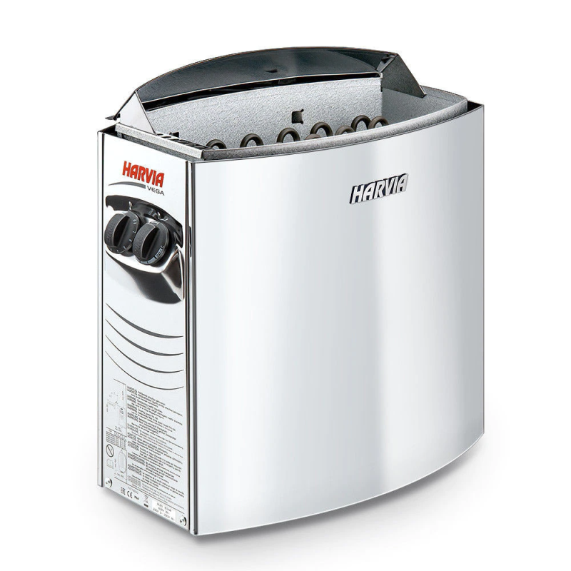 Soba sauna, incalzitor electric sauna Harvia Vega BC60 Inox, 6kW, comanda incorporata