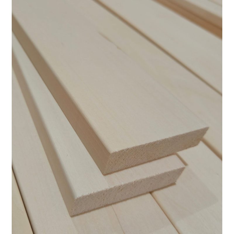 Lemn tei pentru mobilier sauna 80 x 20 mm lungime 2500 mm