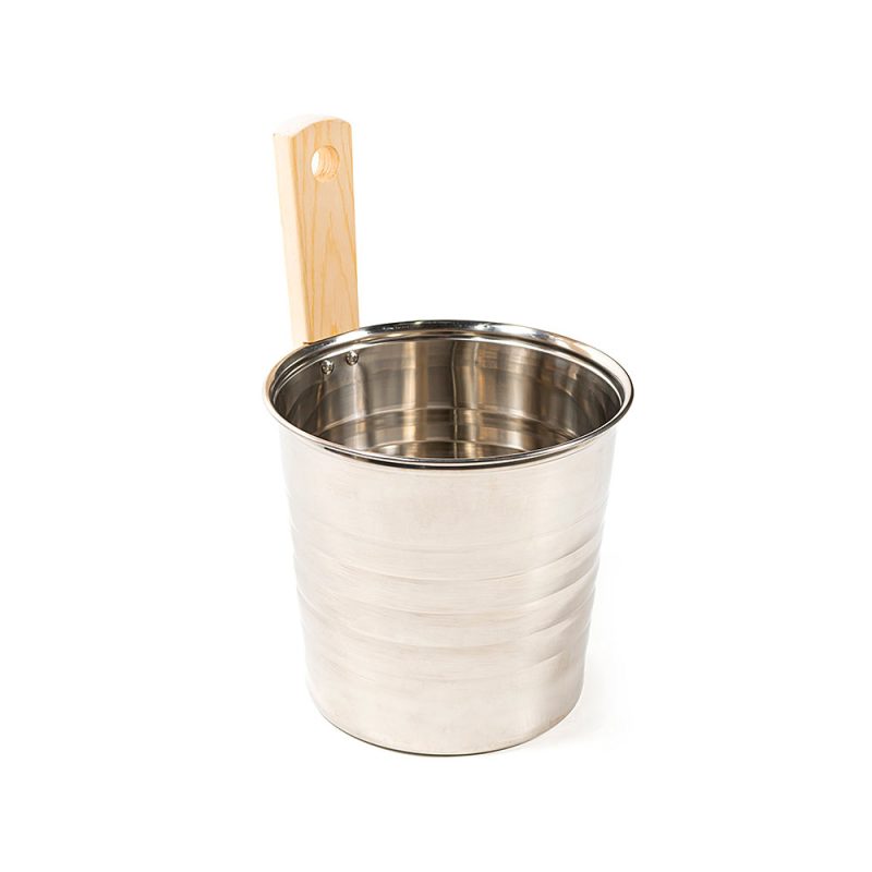 Galeata sauna Waincris Lux U-B074 8litri si maner din lemn de pin