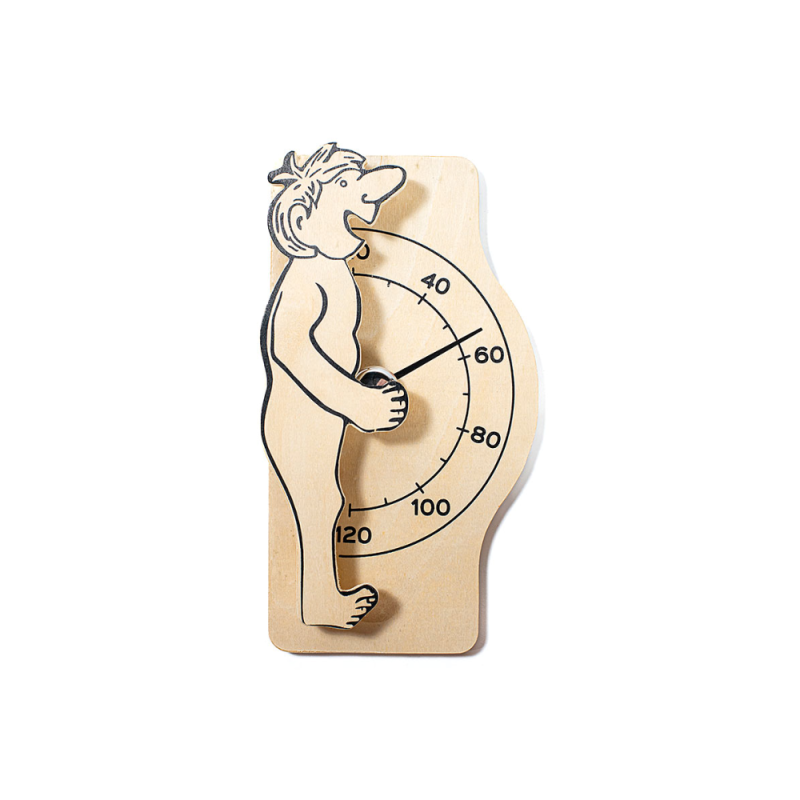 Termometru sauna lemn pin Waincris "Funny Man" U-T059