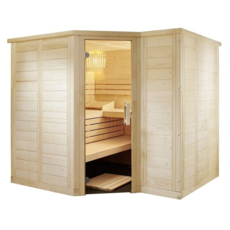 Cabina sauna din lemn masiv Polaris Large 234x206x204 cm
