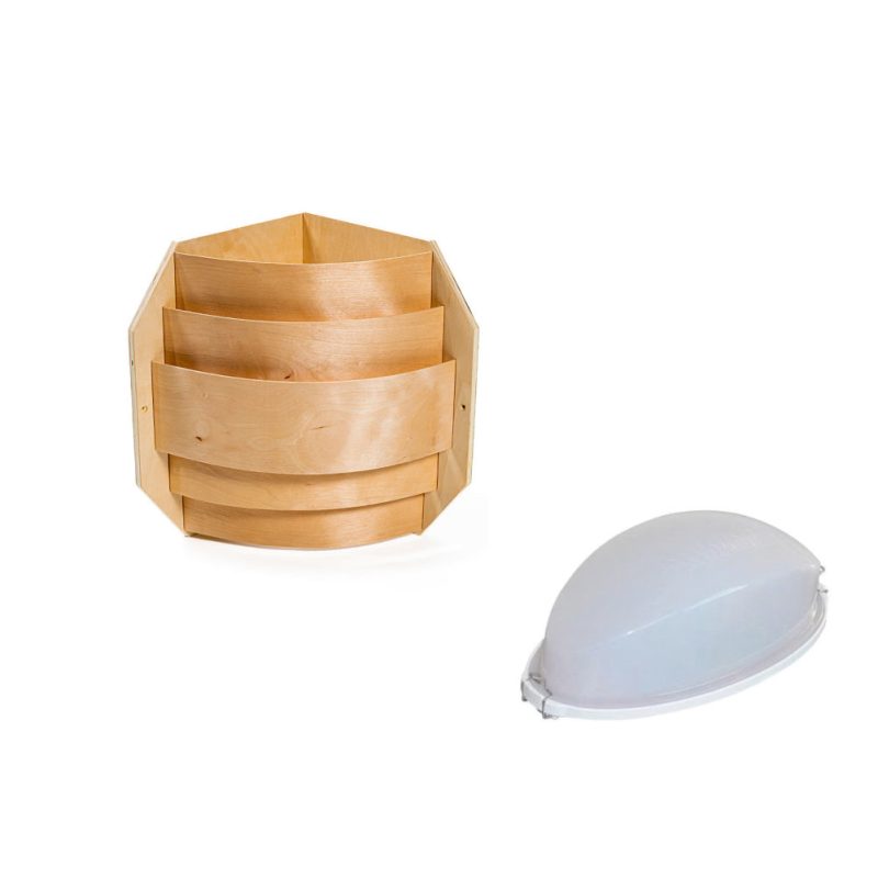 Set iluminare sauna lampa Harvia si abajur