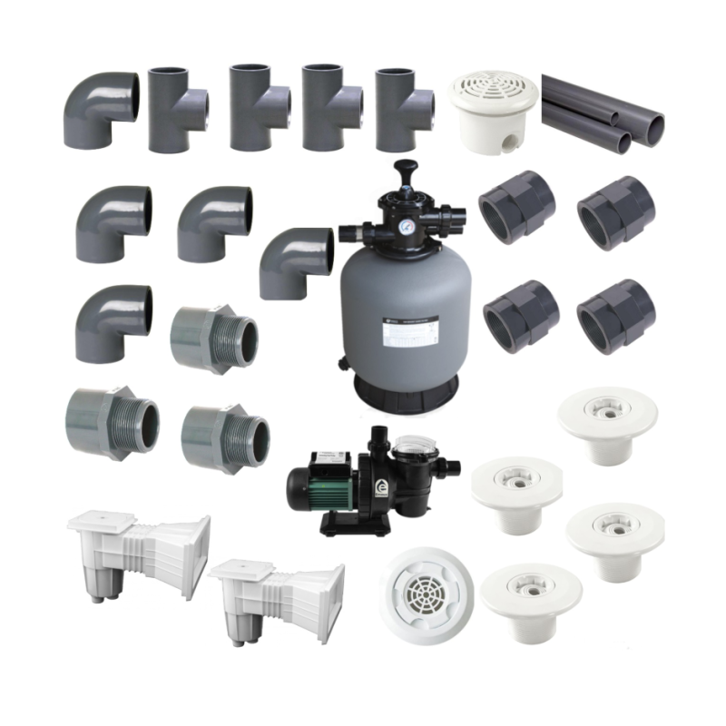 Kit (kituri) filtrare piscine beton volum maxim 100 mc
