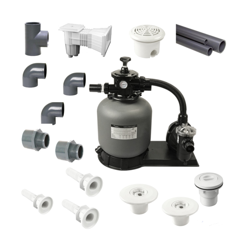 Kit (kituri) filtrare piscine beton cu liner PVC volum maxim 24 mc