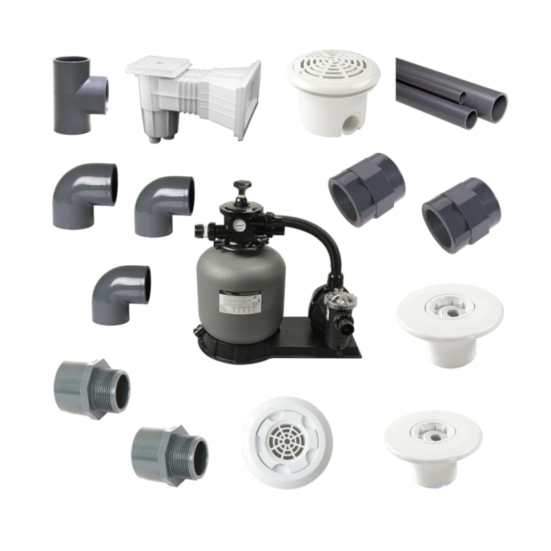 Kit (kituri) filtrare piscine beton volum maxim 30 mc