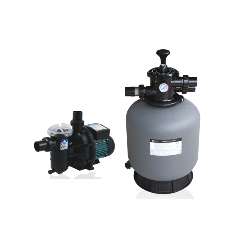 Kit filtrare piscine cu volum de maxim 100 mc compus din pompa si filtru