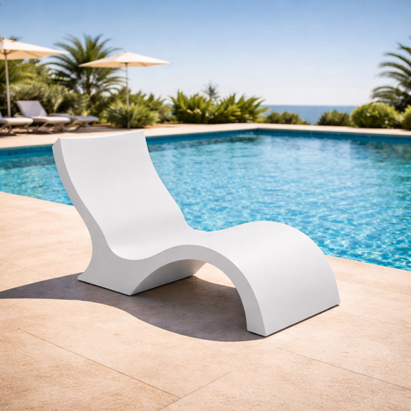 Sezlong, scaun pentru piscina Ledge Lounger Signature Lowback