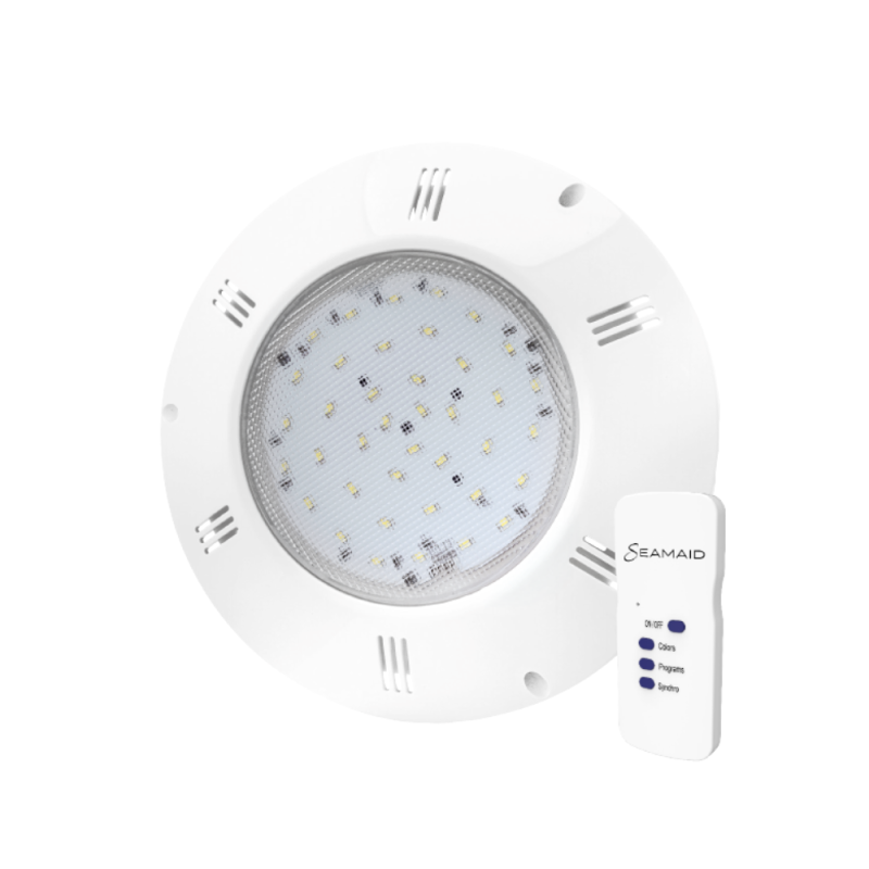 Proiector LED plat piscina RGB cu telecomanda Seamaid