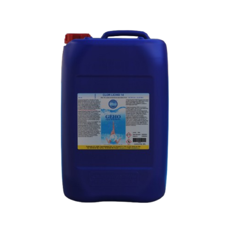 Clor lichid piscine 25L Geho