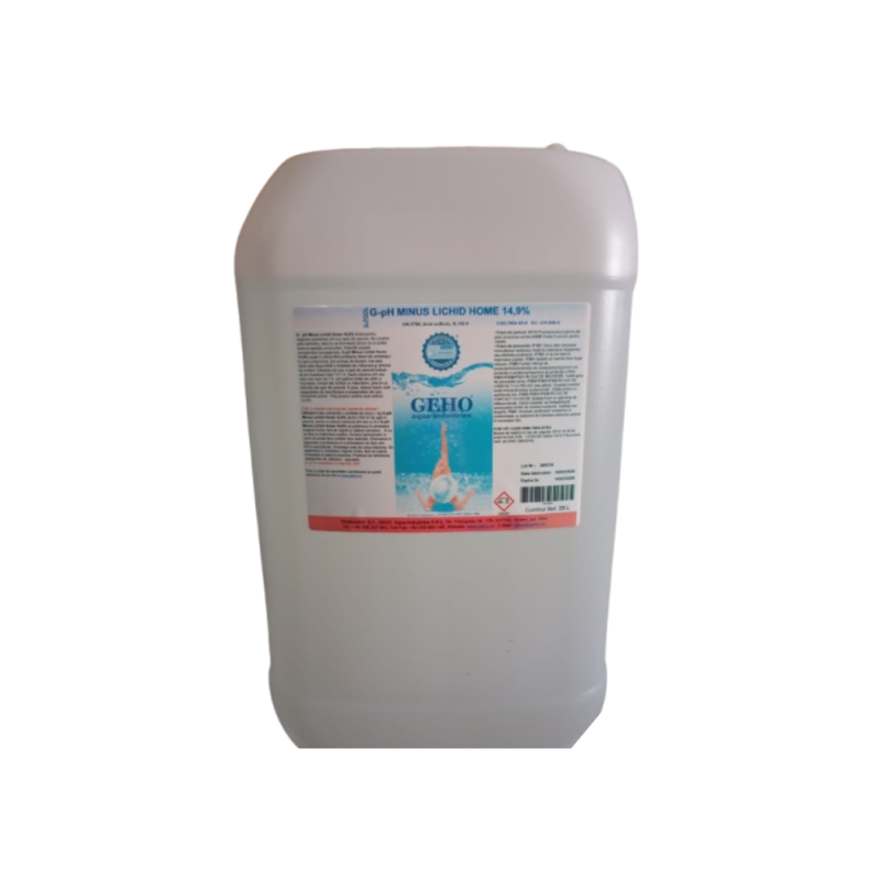 pH minus Lichid piscine GEHO 25 litri 14.9%