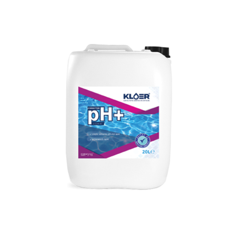 Corector lichid pH plus, regulator pH plus piscine Kloer 20 litri