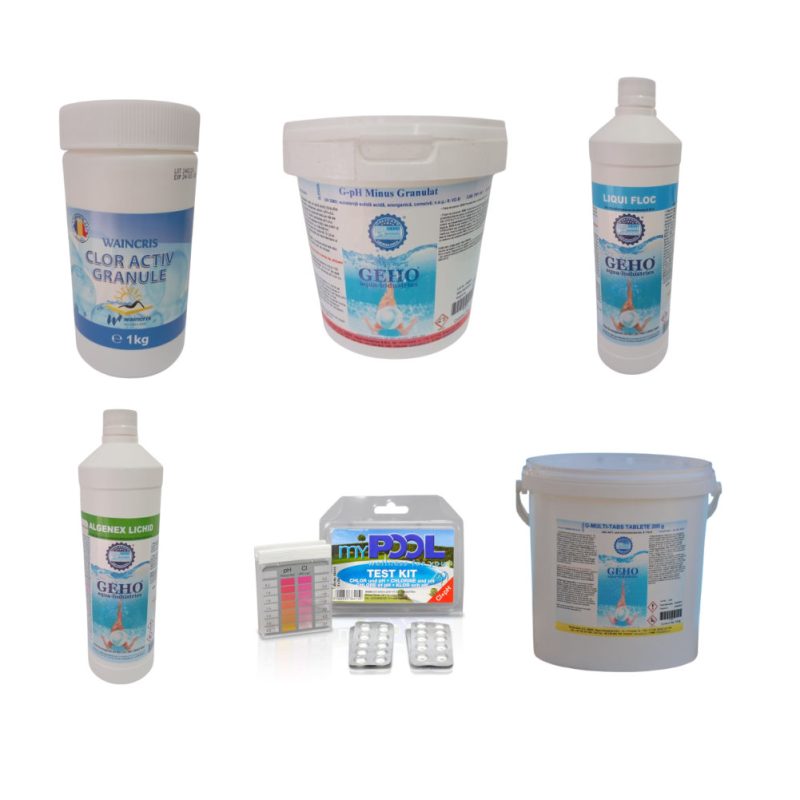 Set substante pentru intretinerea apei din piscine MAX1