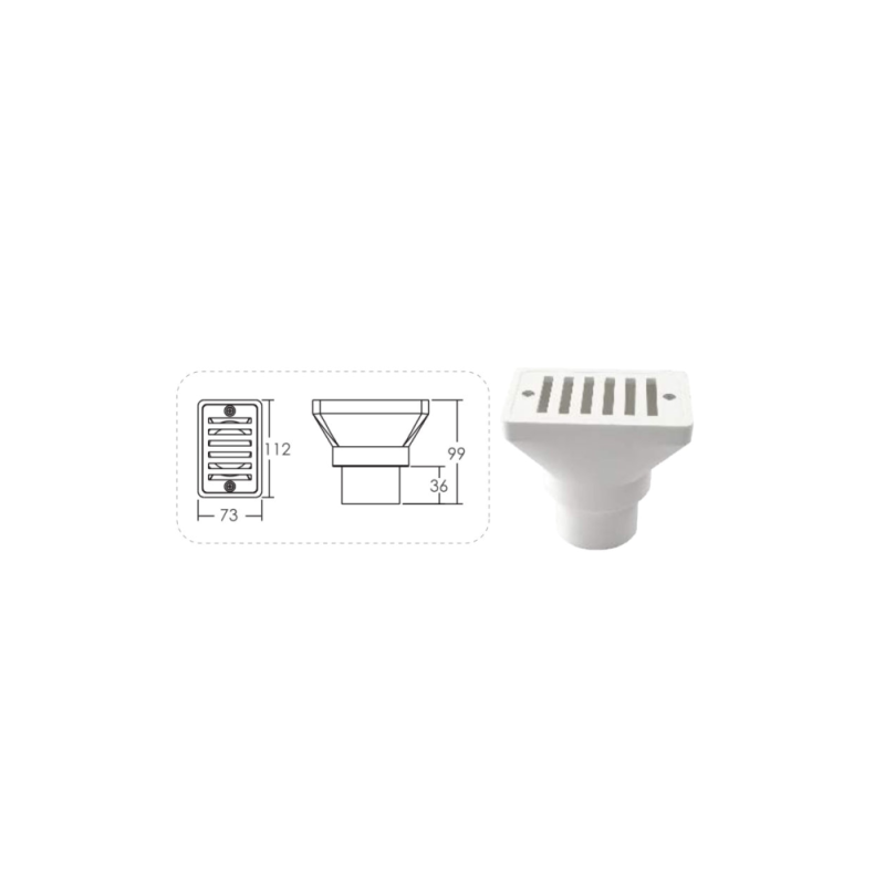 Sifon scurgere canal perimetral piscine Emaux D63 EM2819/91600805