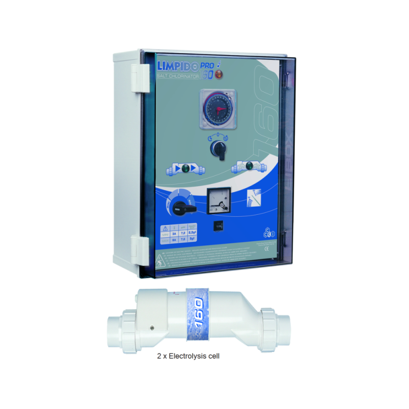 Electrolizor de sare LIMPIDO PRO 320 pentru piscine cu volum 160mc - 320mc