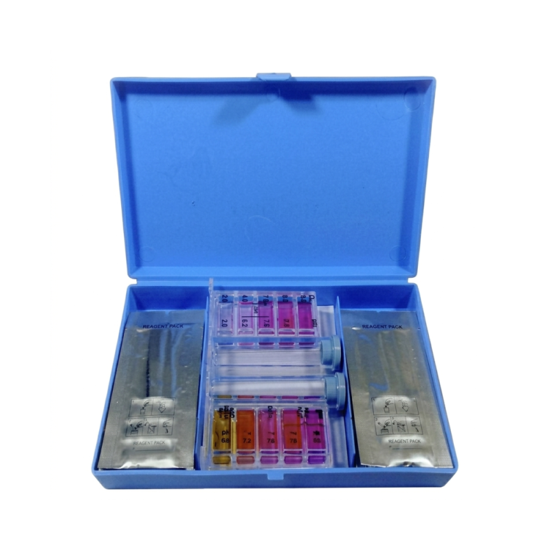 Set tester apă pH si Oxigen activ, cu tablete. Kit de testare 2-în-1