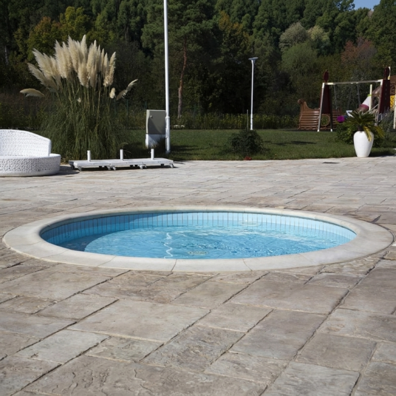 Set borduri piscina rotunda cu diametrul de 6 metri