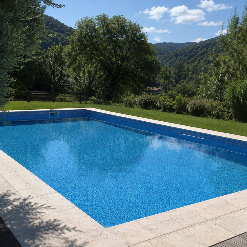 Kit piscina PREMIUM Mediterraneo liner 3D 6 x 3 x 1,5m