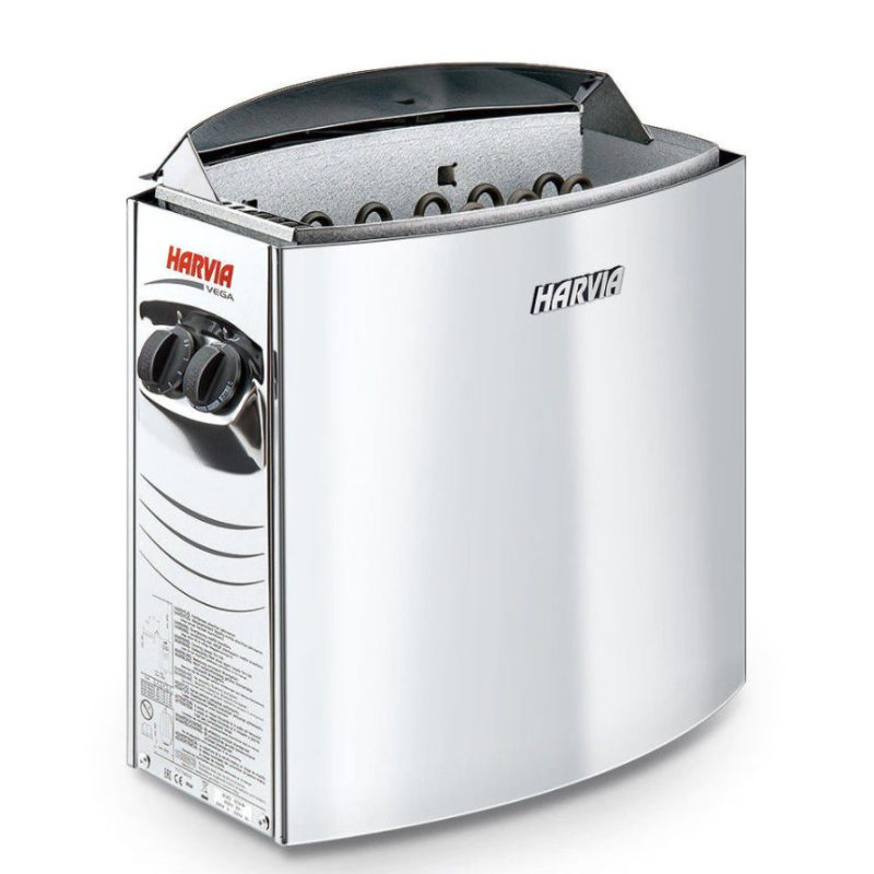 Incalzitor electric sauna Harvia Vega BC80 Inox, 8kW, comanda incorporata
